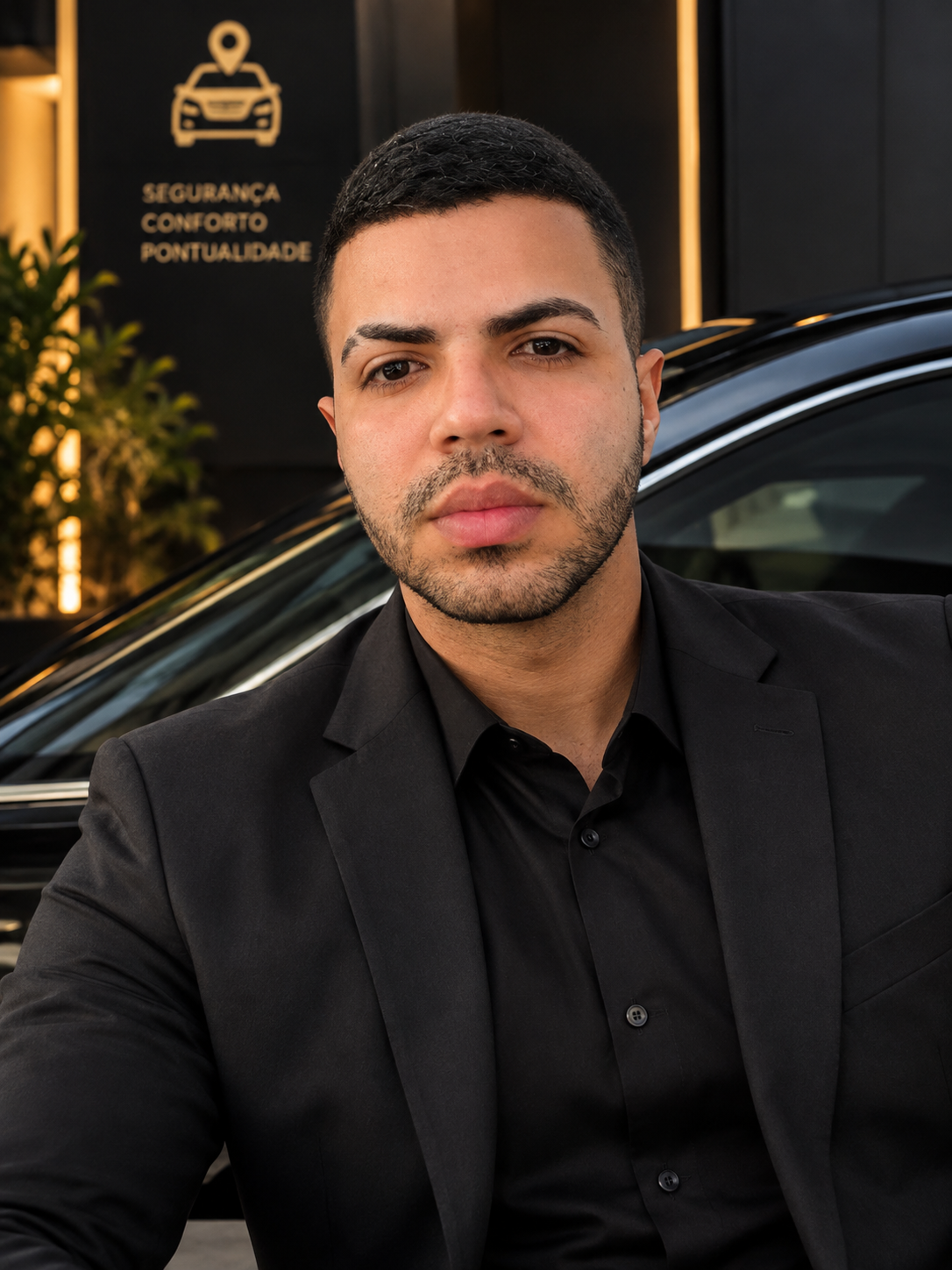 Armando Junior ao lado de seu veículo